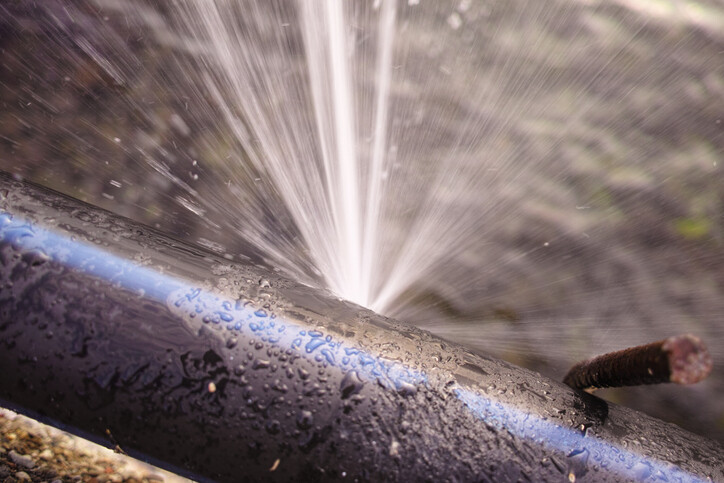 Burst pipe by United Water Restoration Group of Downriver